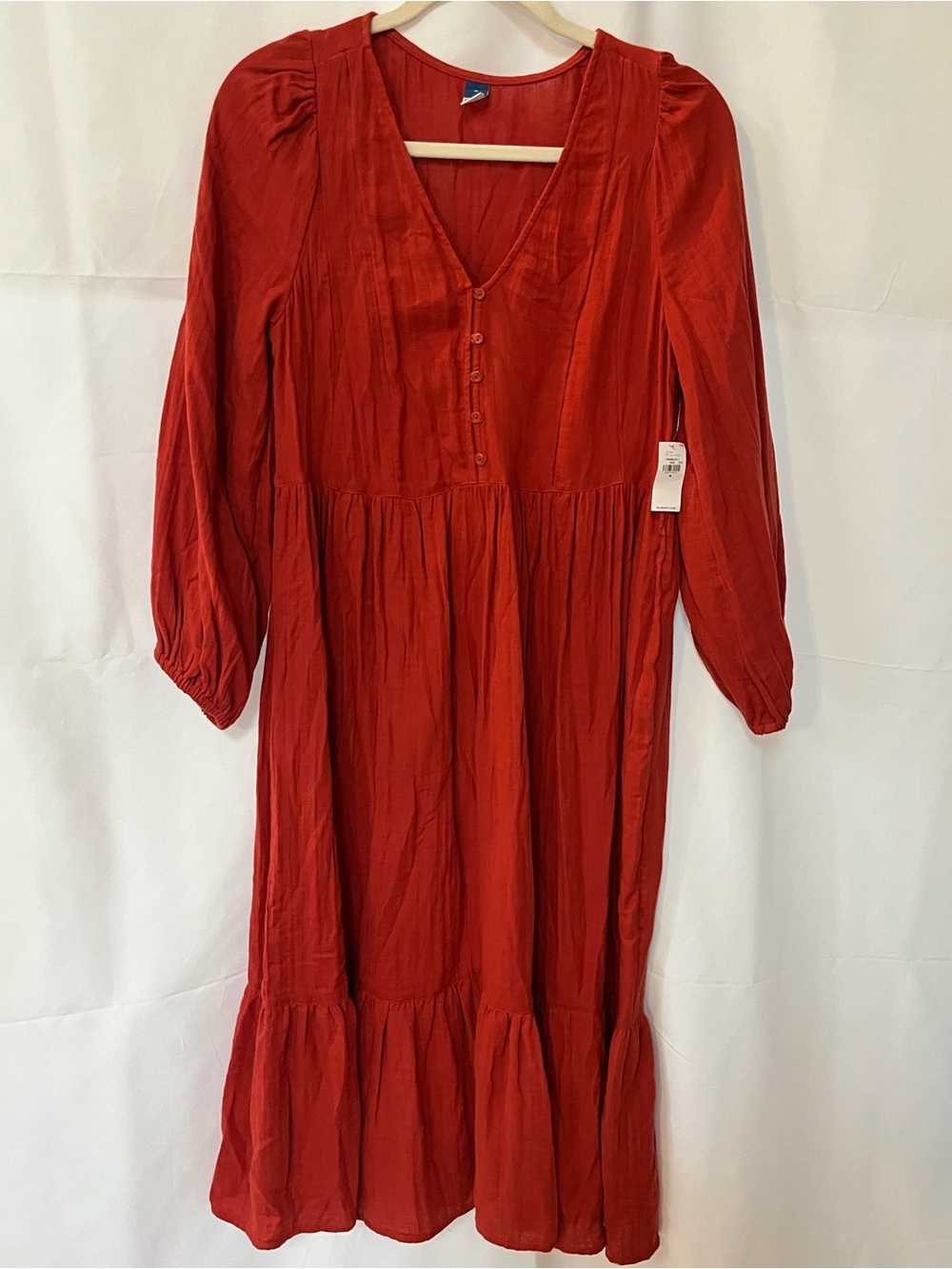 Old Navy Red Midi Dress